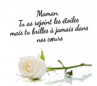Plaque Jardin du Souvenir Rose Blanche- Plaque Jardin du Souvenir Pas Cher 3