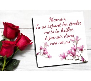 Plaque Jardin du Souvenir Fleurs de Cerisier- Plaque Jardin du Souvenir Pas Cher • Phénix