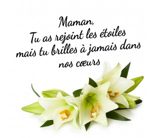 Plaque Jardin du Souvenir Fleurs de Lys Blanc - Plaque Jardin du Souvenir Pas Cher 3