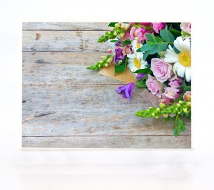 Plaque Funéraire Bouquets De Fleurs 4 • Plaque Cimetière Fleurs