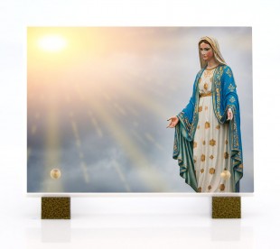 Plaque Funéraire Marie • Plaque Funéraire Vierge Marie 3