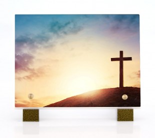 Plaque Funéraire Croix • Plaque Funéraire Catholique 3