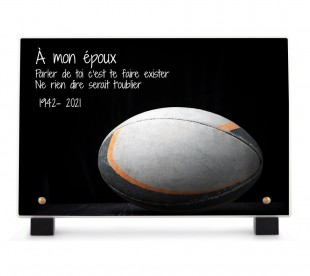Plaque Funéraire Rugby • Plaque Décès Rugby • Phénix