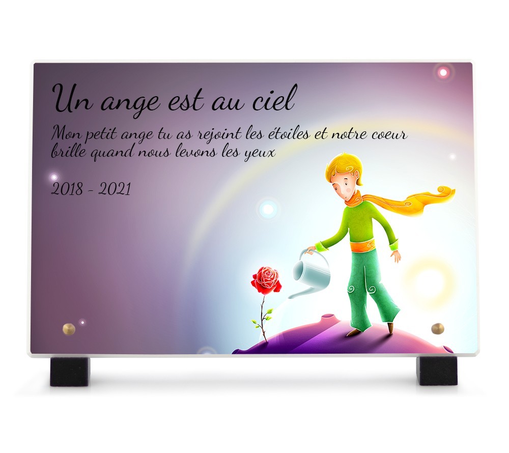 Plaque Funéraire Petit Prince - Plaque Décès Petit Prince