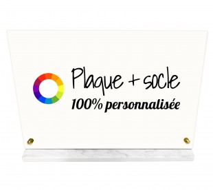 Plaque Funéraire Personnalisable + Socle • Phénix • plaquefunerairepersonnalisee.fr by Phénix